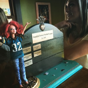 GuysGirl Fantasy Football League Trophy