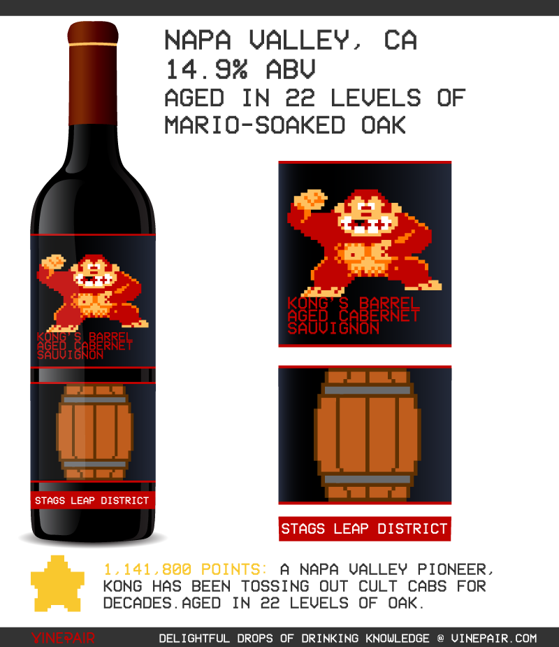 donkey-kong-wine-label-8-bit-pixel-art