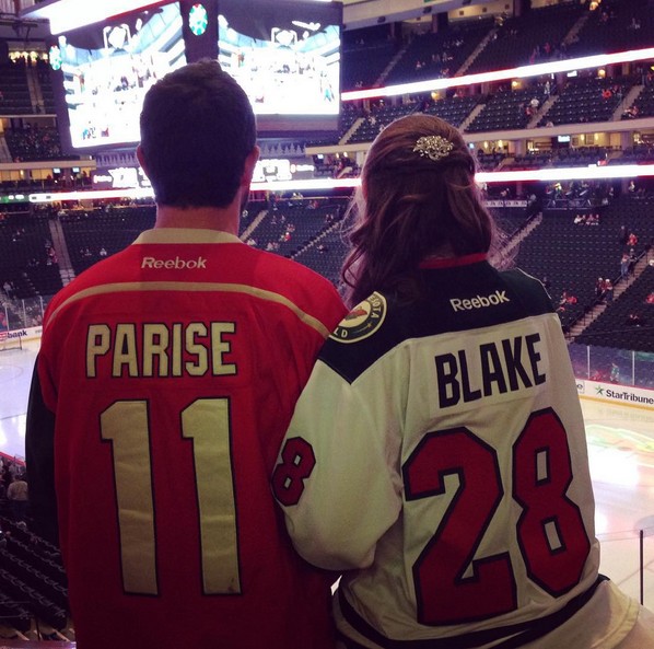 wedding-dress-minnesota-wild-hockey-game